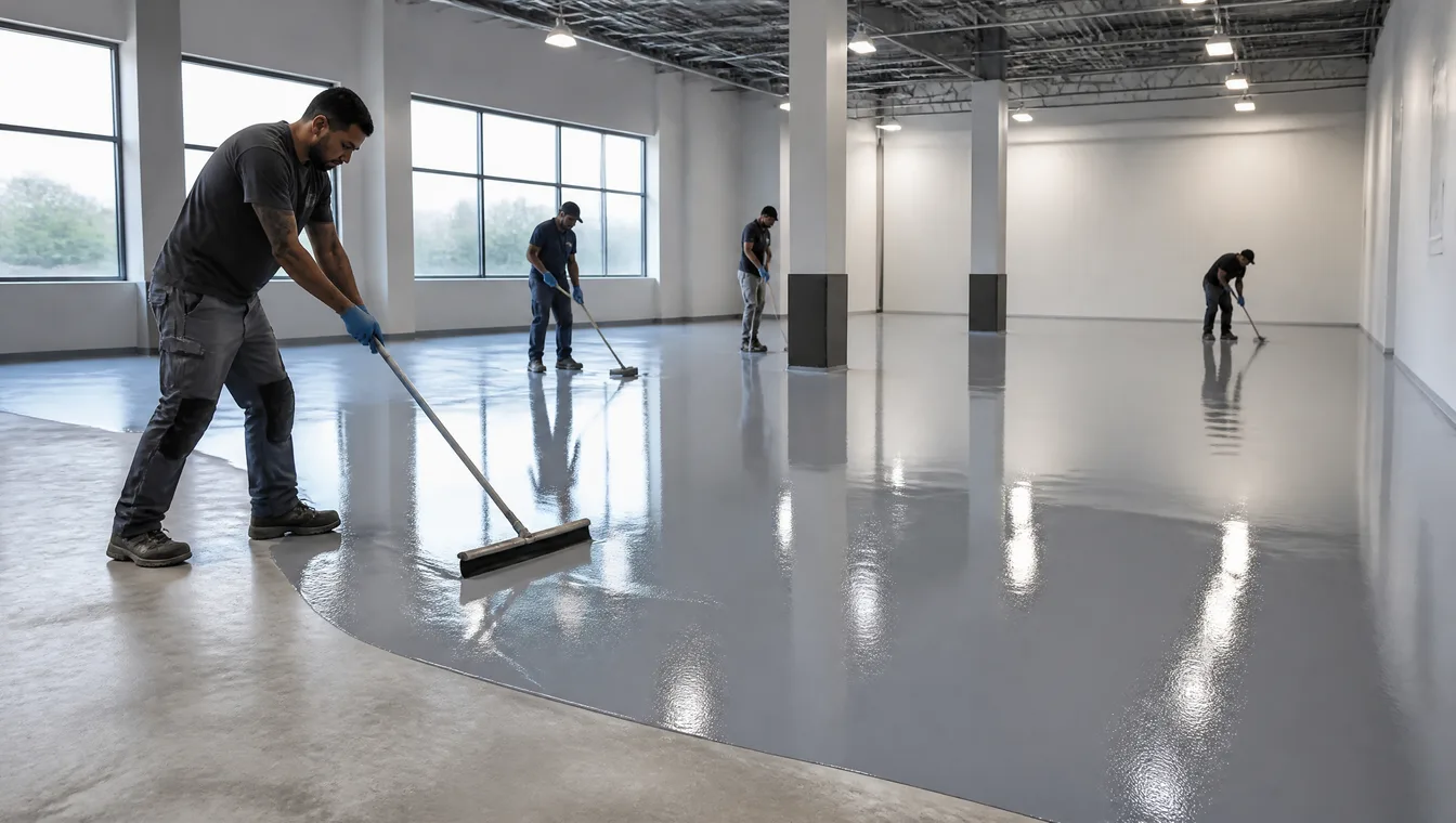 Commercial epoxy flooring Toronto installation timeline