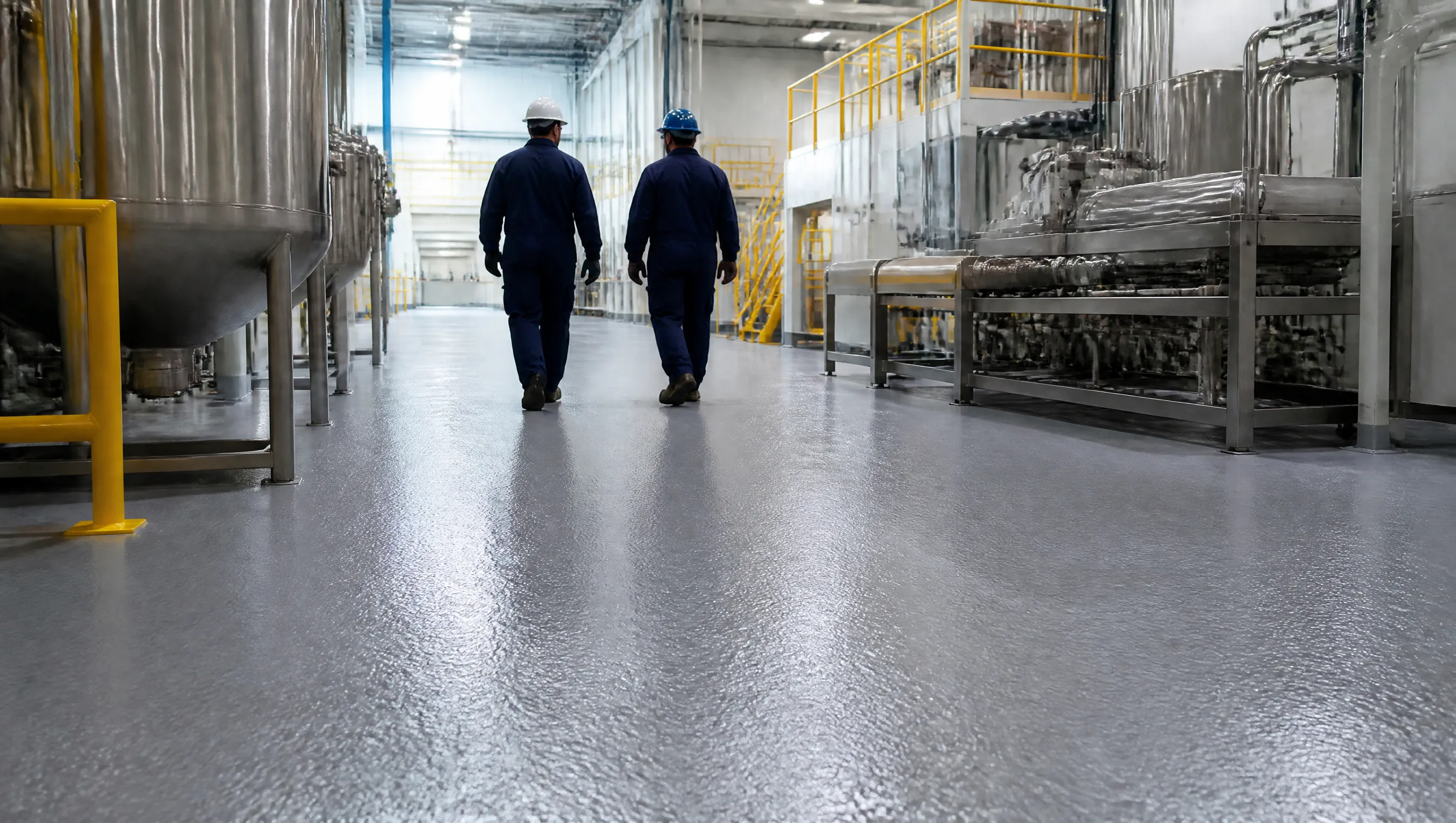 Commercial epoxy flooring Toronto reduces workplace slip hazards