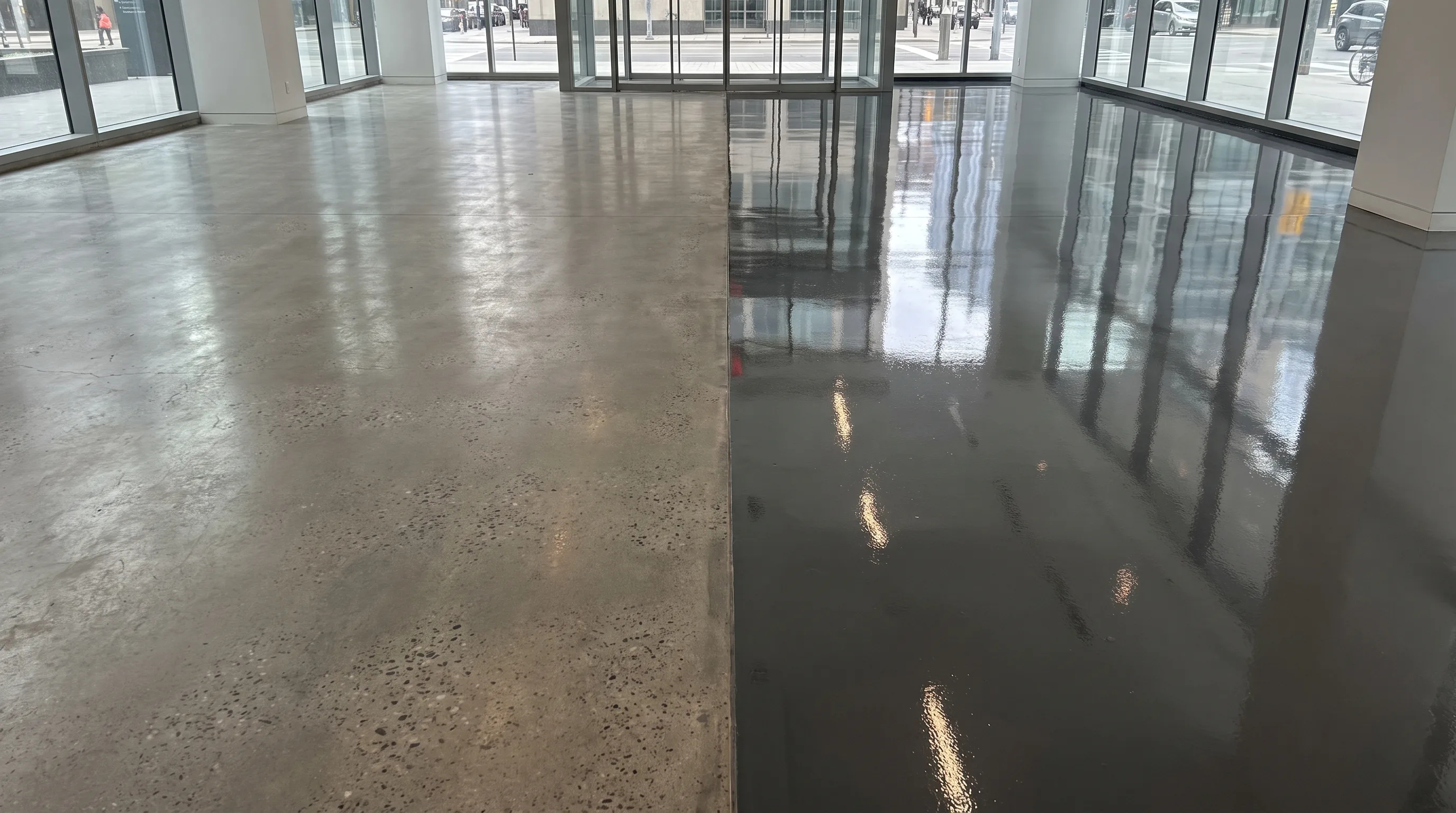 Concrete polishing Toronto vs epoxy coating comparison