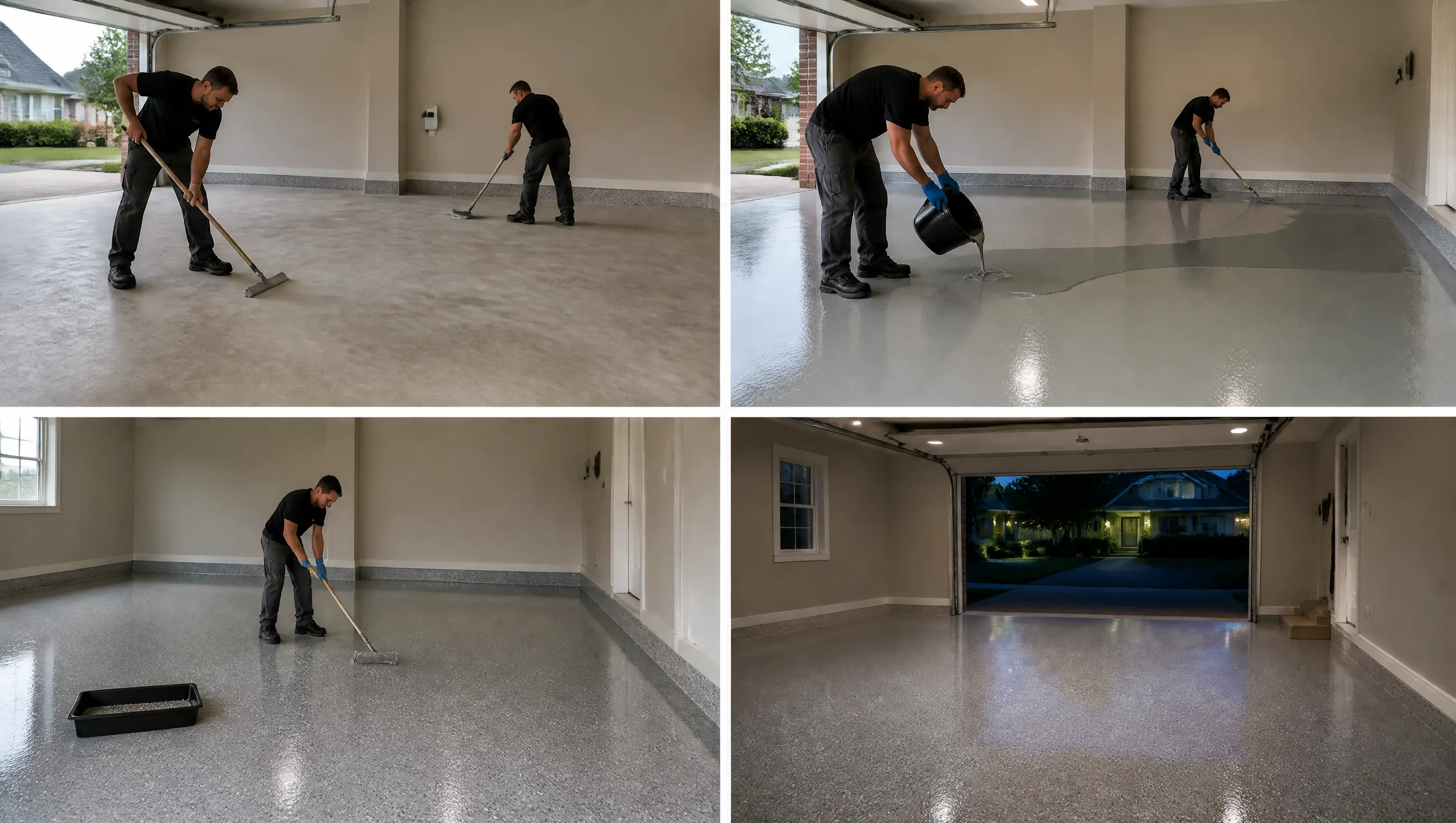 Polyaspartic floor coating Toronto one day turnaround