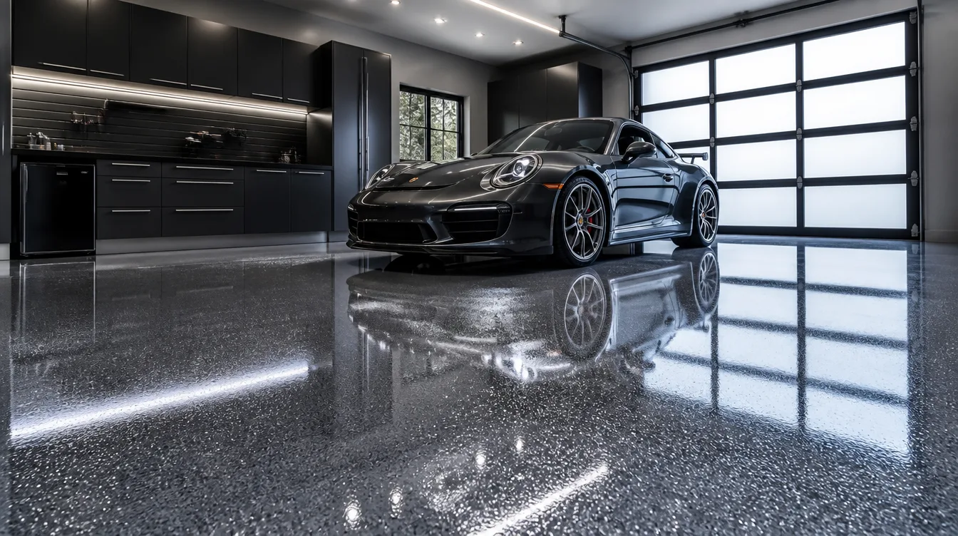 Polyaspartic floor coating Toronto residential garages