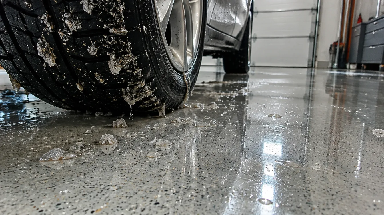Polyaspartic floor coating Toronto road salt resistance