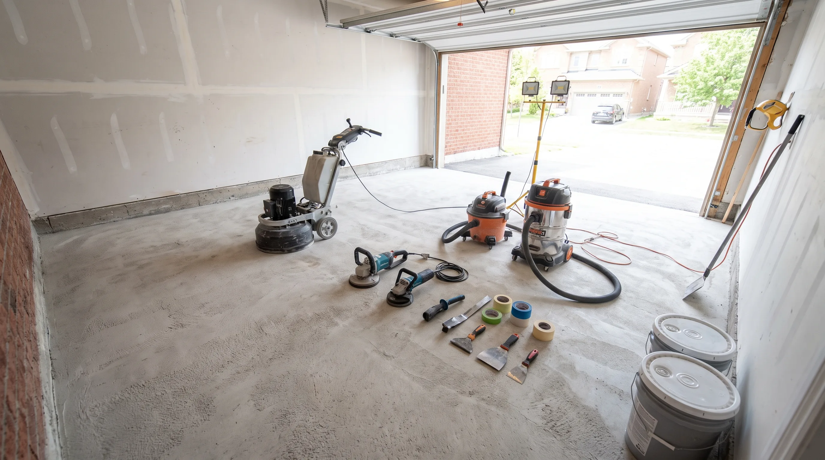 Prepare your garage for epoxy floor Toronto installation